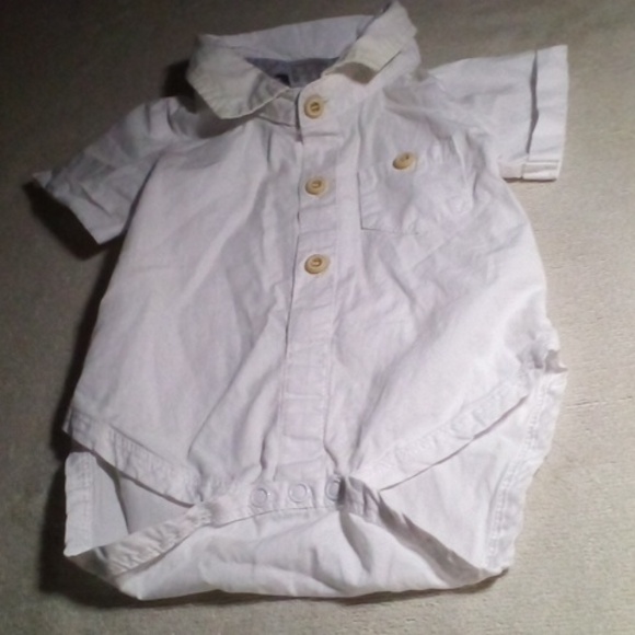 Cat & Jack 3-6 Months Baby Boys Outfit, Button Up Bodysuit & Lined Pants Set - Picture 3 of 12